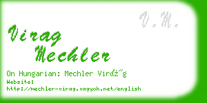virag mechler business card